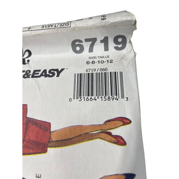 80s Butterick 6719 Sewing Pattern 6-12 Maternity Jacket Dress Top Skirt UNCUT - Picture 2 of 6